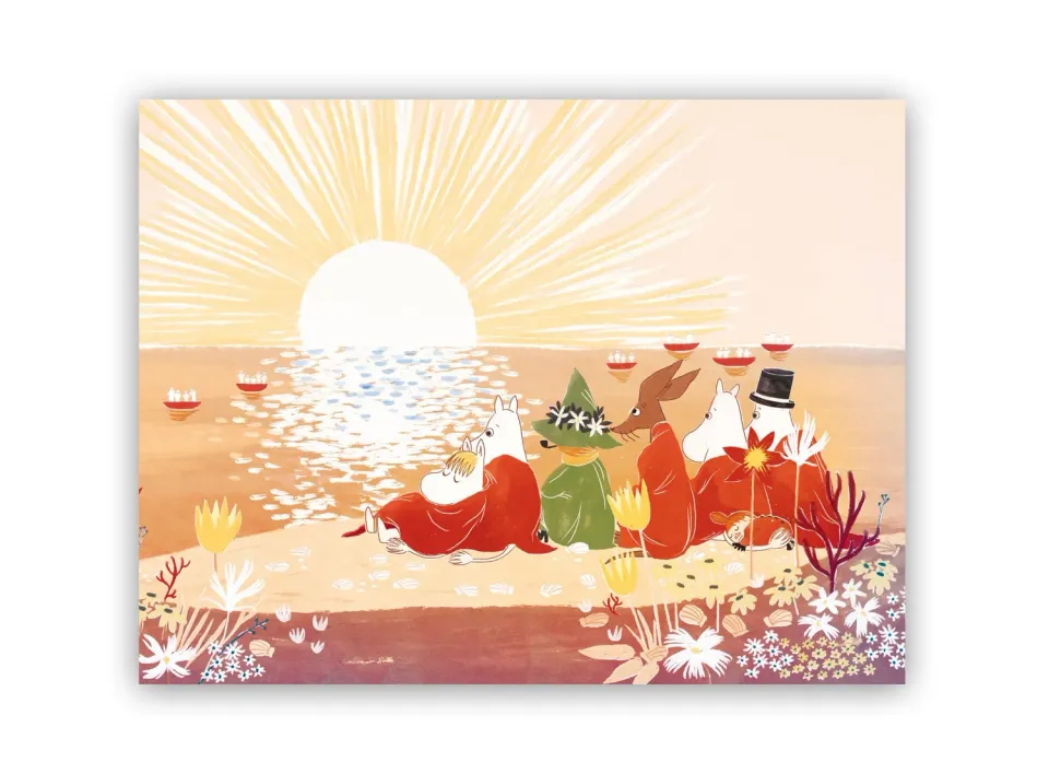 Opto Design Moomin Sunset dækkeserviet 40x27,5 cm rød