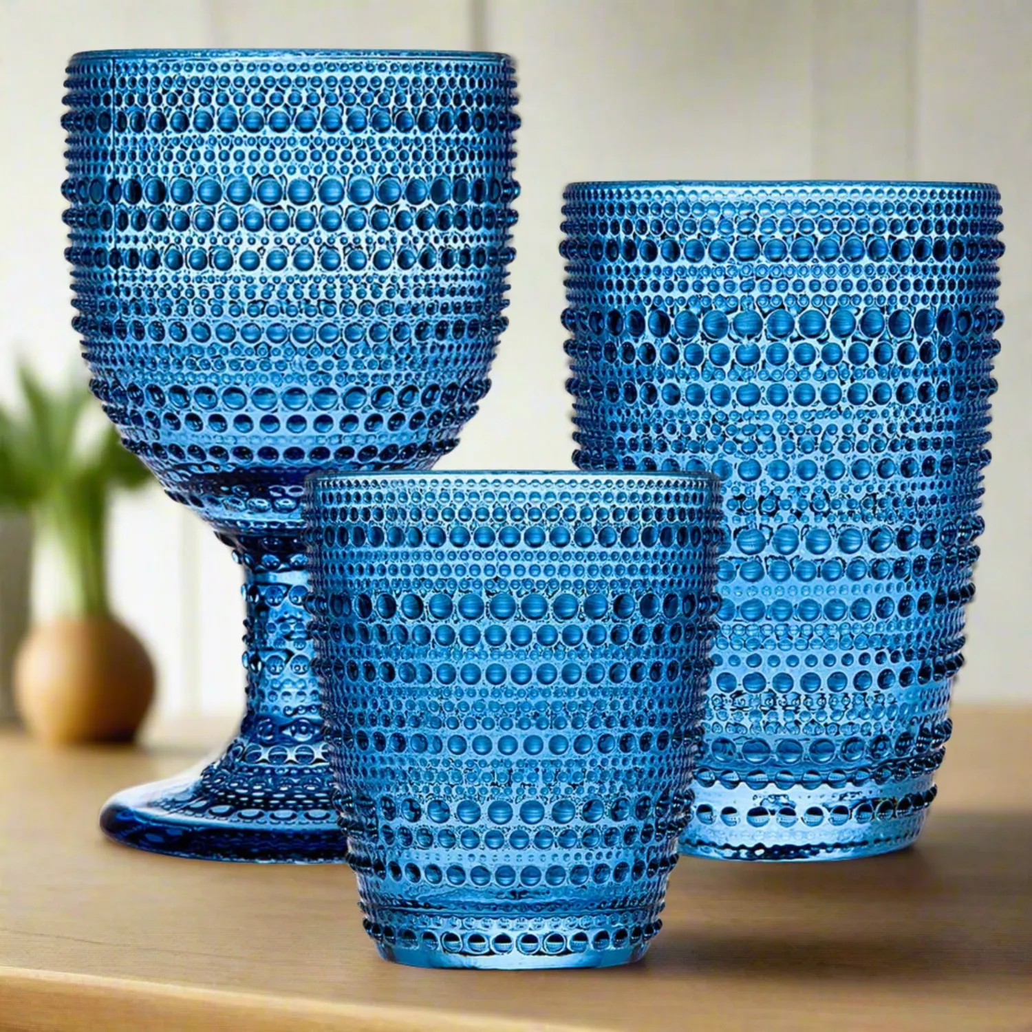 Godinger Lumina Blue highballglas blå 4 stk