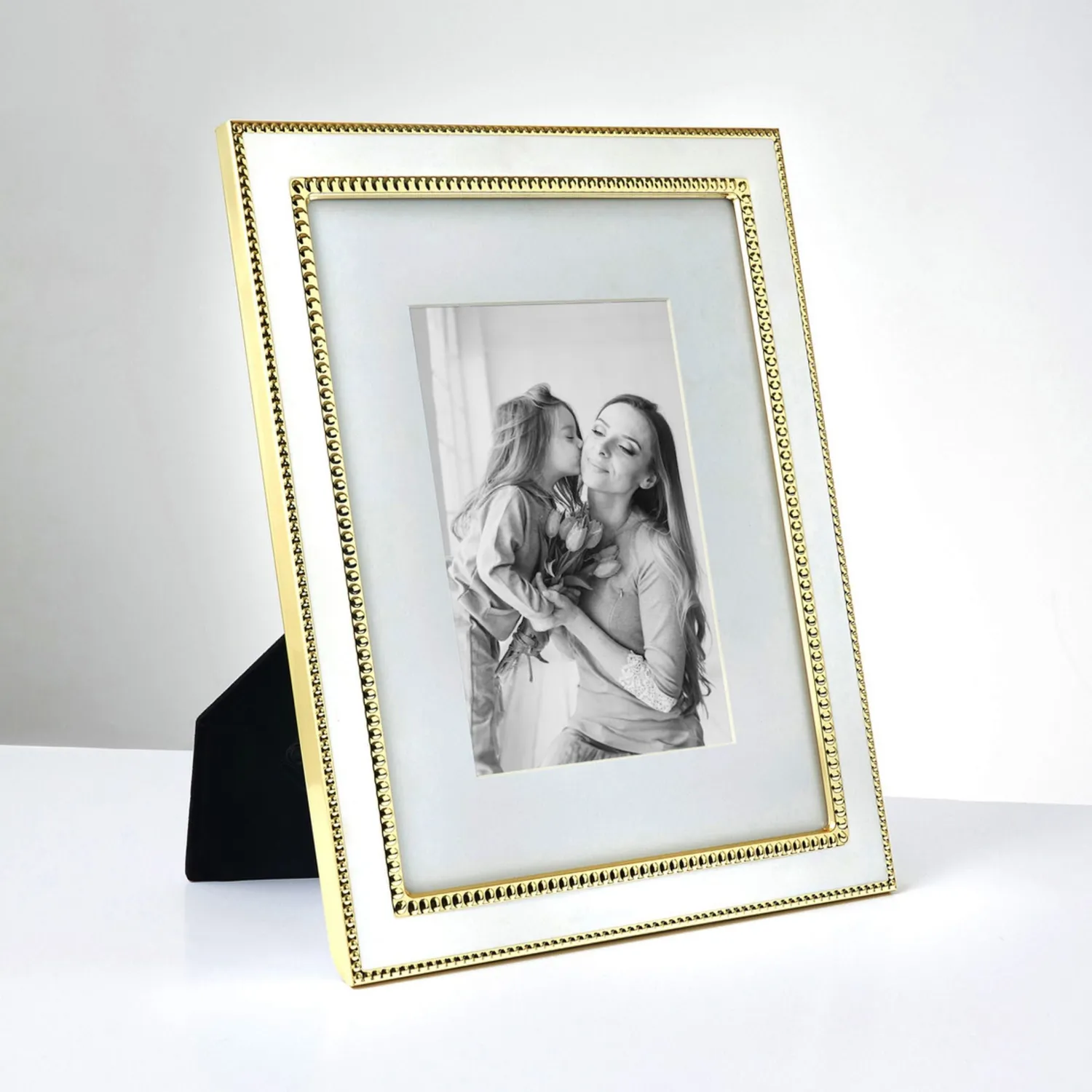 Godinger Bellamina billedramme 8x10 hvid guld