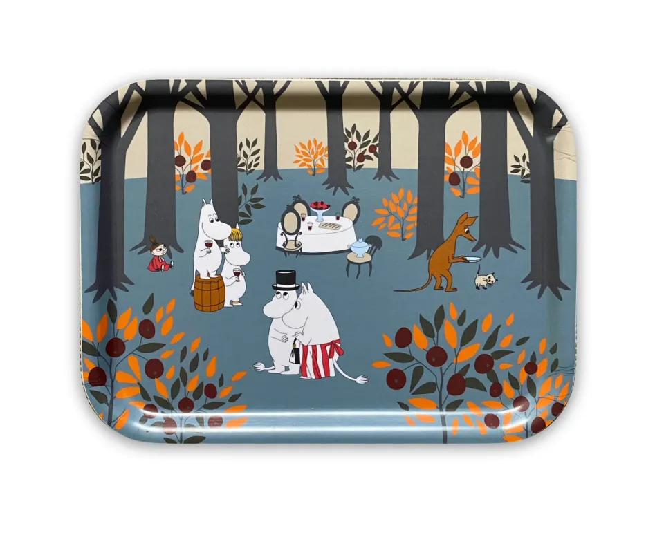 Opto Design Moomin Autumn Leaves bakke 27x20 cm birk