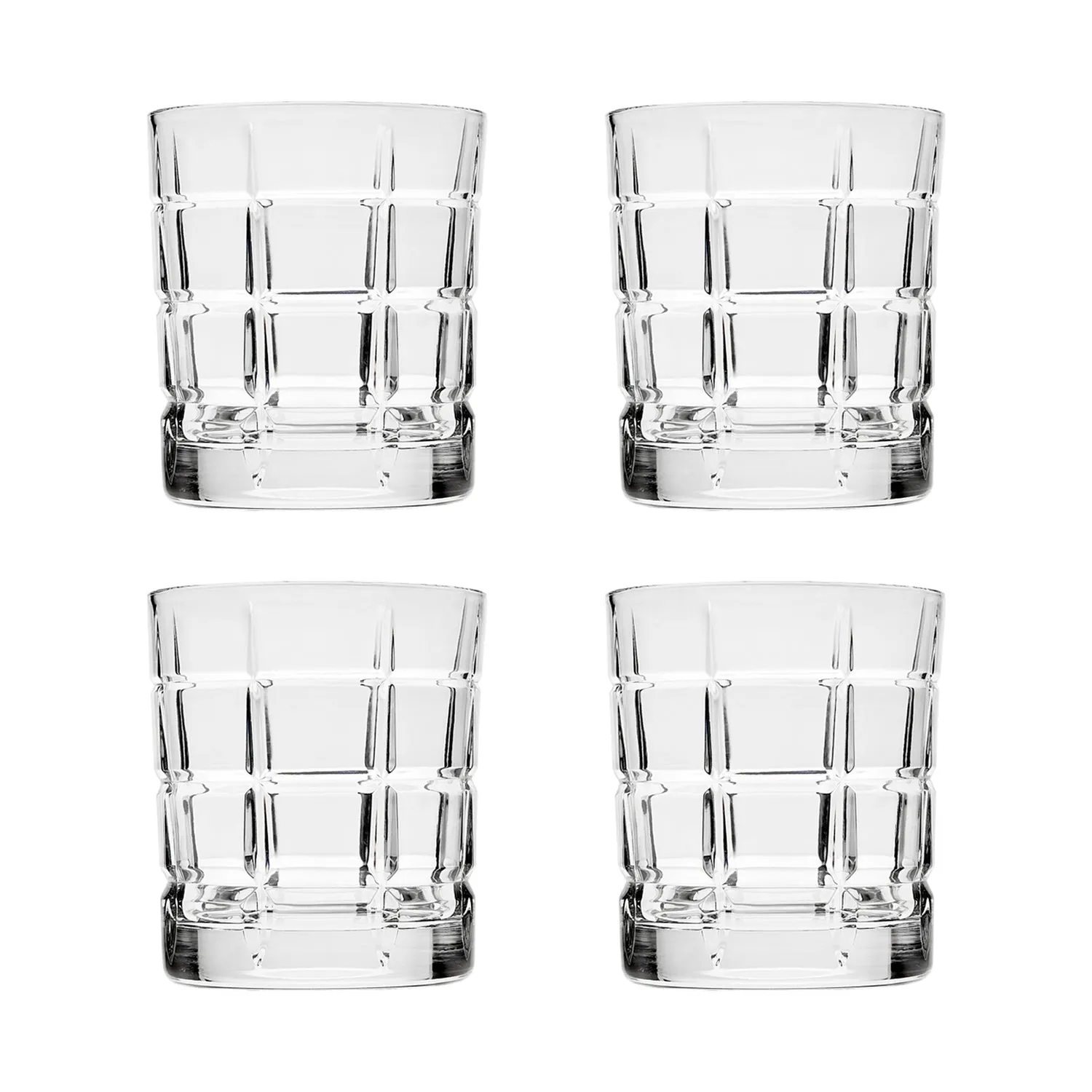 Godinger Radius whiskeyglas 4 stk krystal 12,3oz