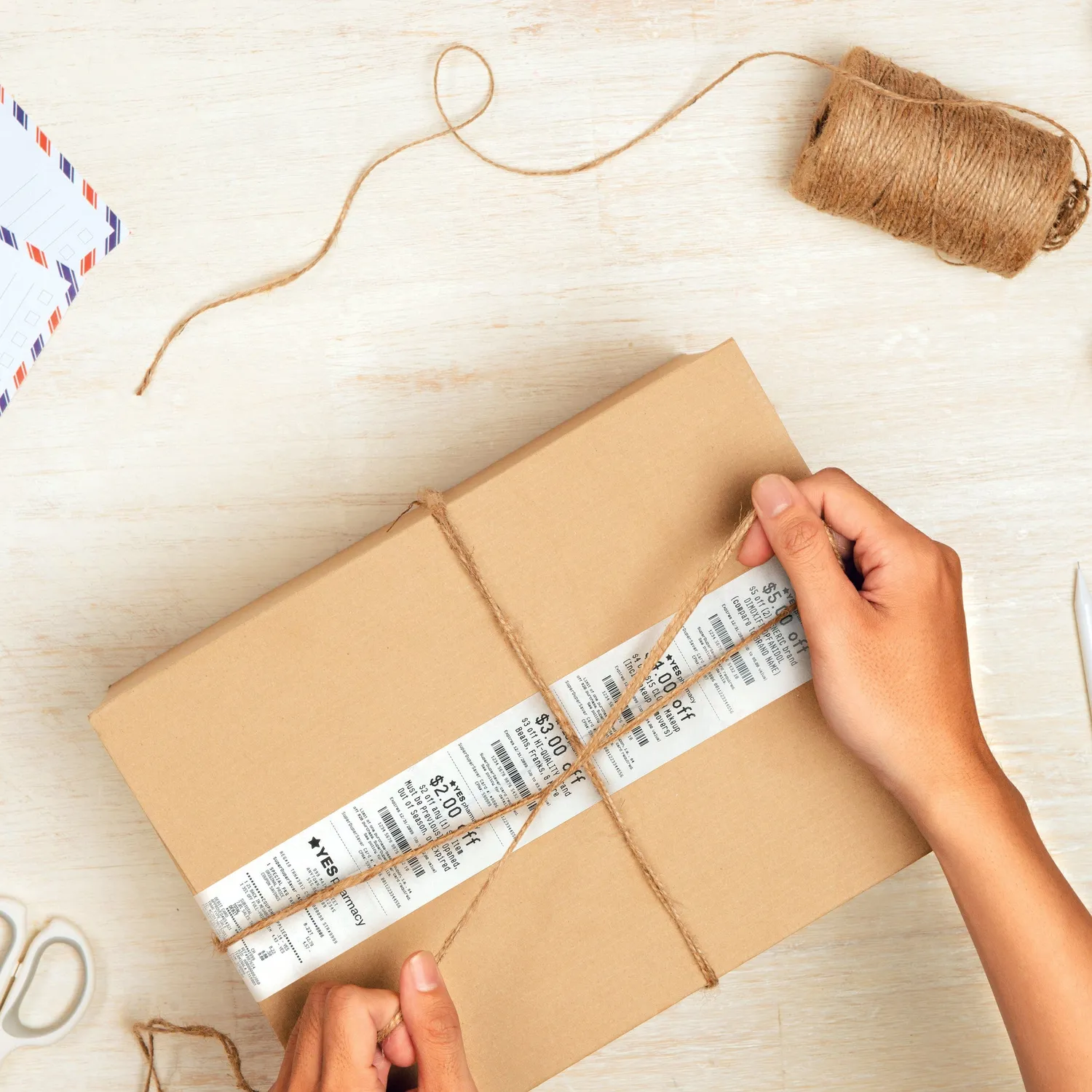Fred Special Delivery pakketape kvittering