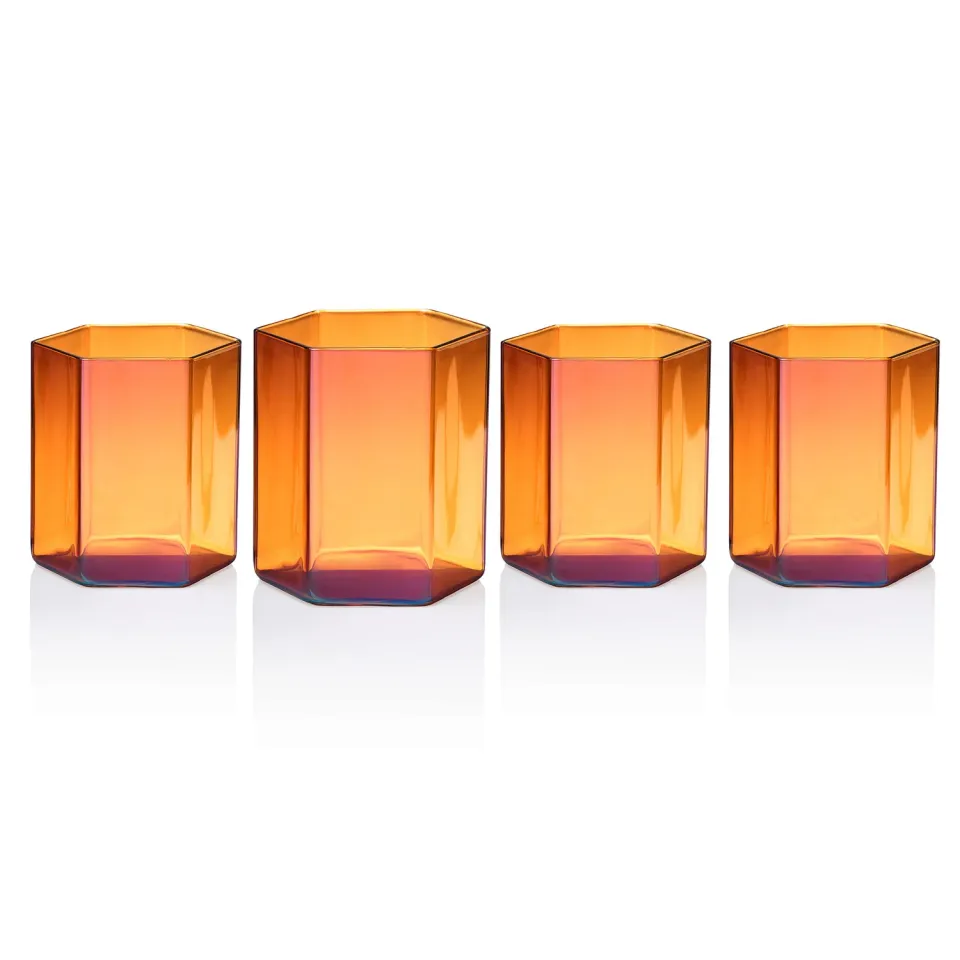 Godinger Helix whiskyglas 4 stk rav 350 ml