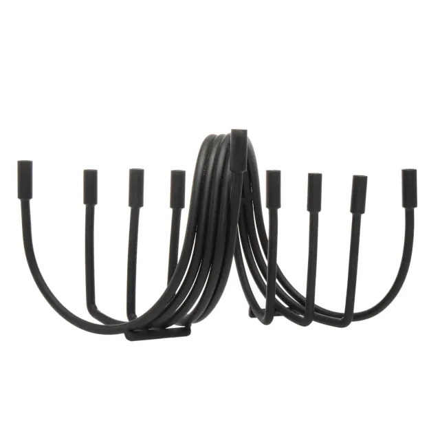 Godinger Swirl menorah sort smedejern 30 cm