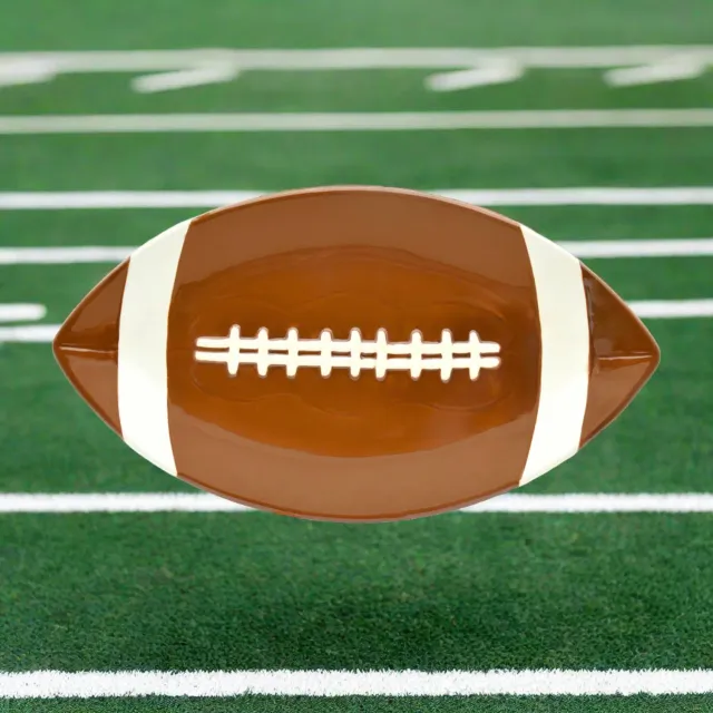 Godinger League Football fad porcelæn hvid-brun