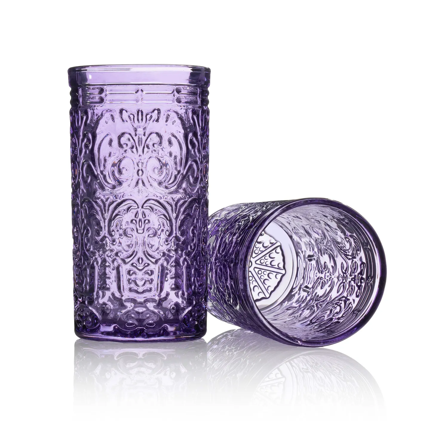 Godinger Jax Grape highball glas 4 stk lilla krystal