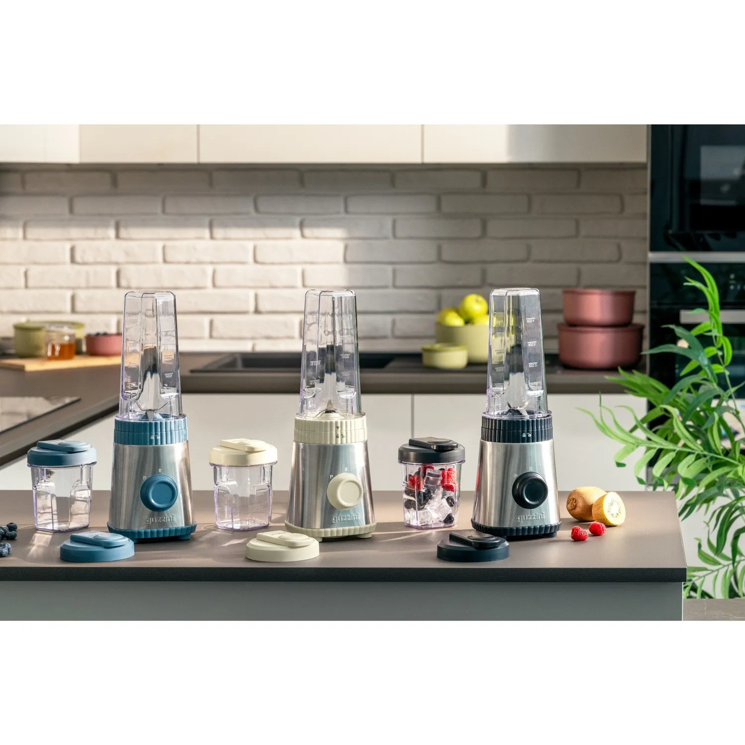 Guzzini Sous Chef On-The-Go blender navy blue 2 kopper