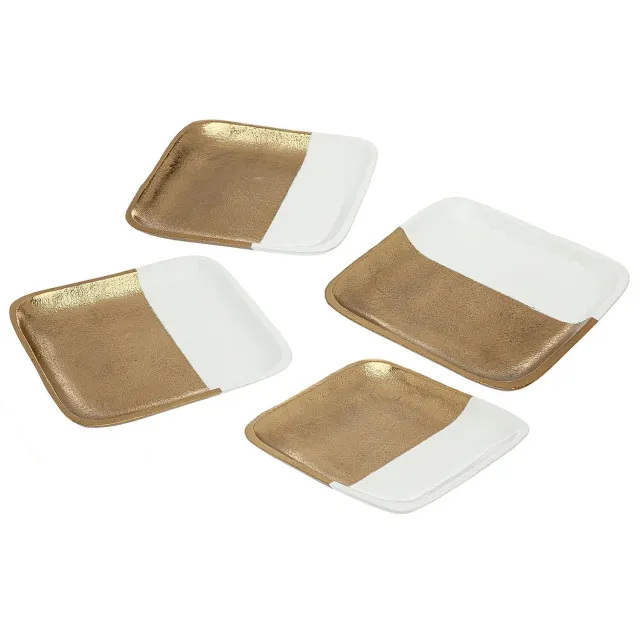 Godinger Russo desserttallerken 4 stk guld emalje