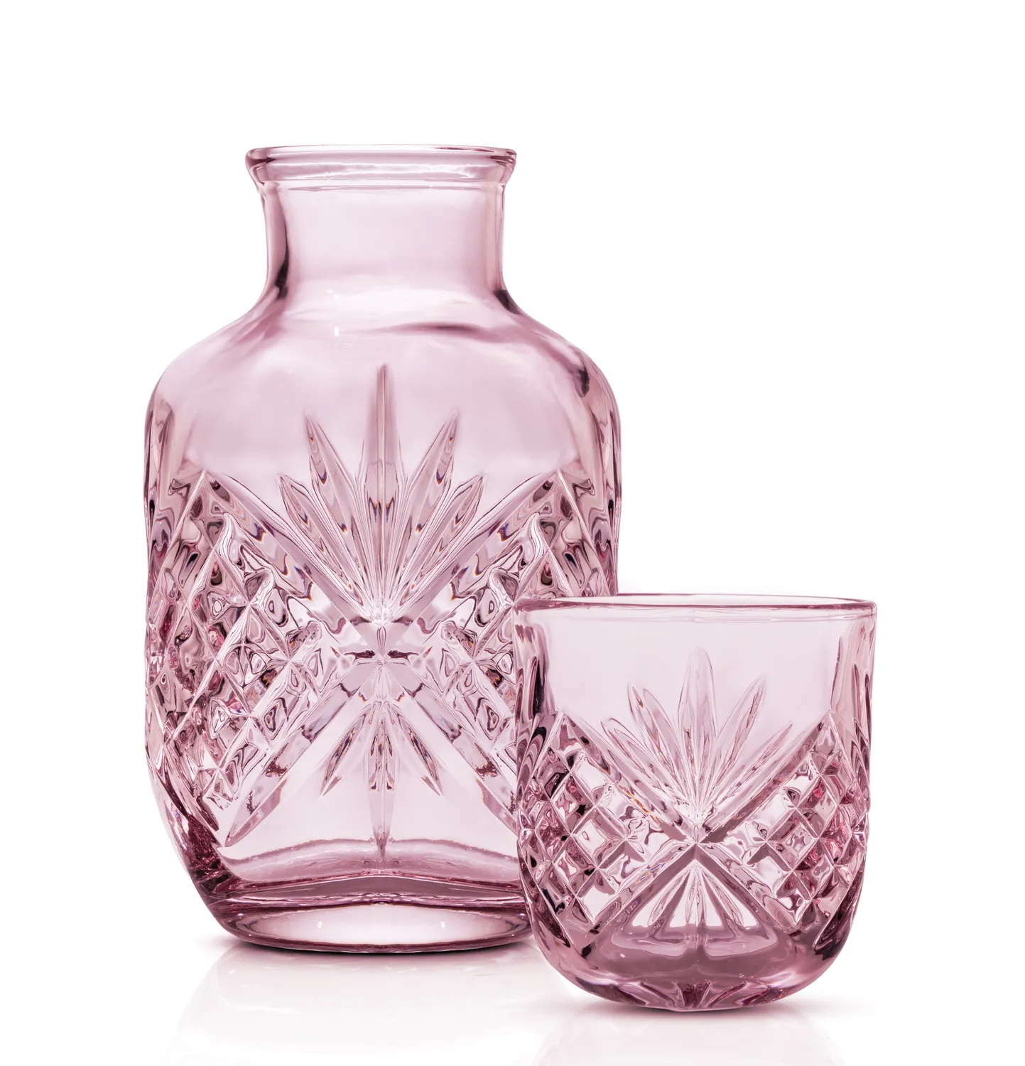 Godinger Dublin Bedside Night Carafe karaffel blush klar