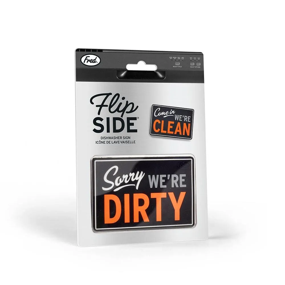 Fred & friends FlipSide skilt opvaskemaskine magnet vendbar