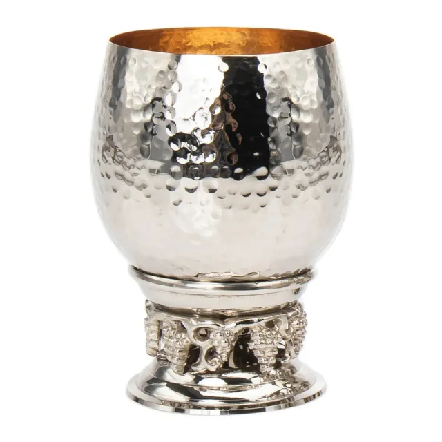 Godinger Grape Hammered kiddush bæger 8 oz stål guld