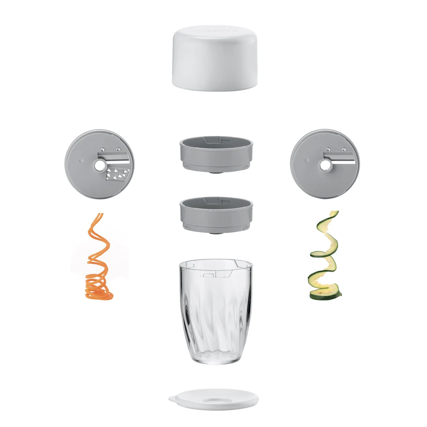 Guzzini Spiralize&Go manuel spiralskærer med beholder