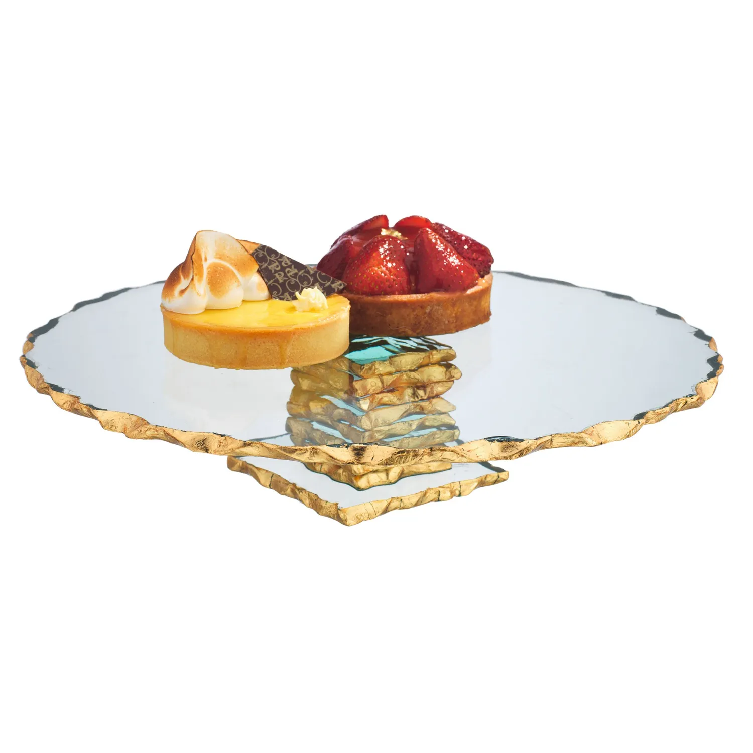 Godinger Harper Gold Edge Large kagefad guldkant
