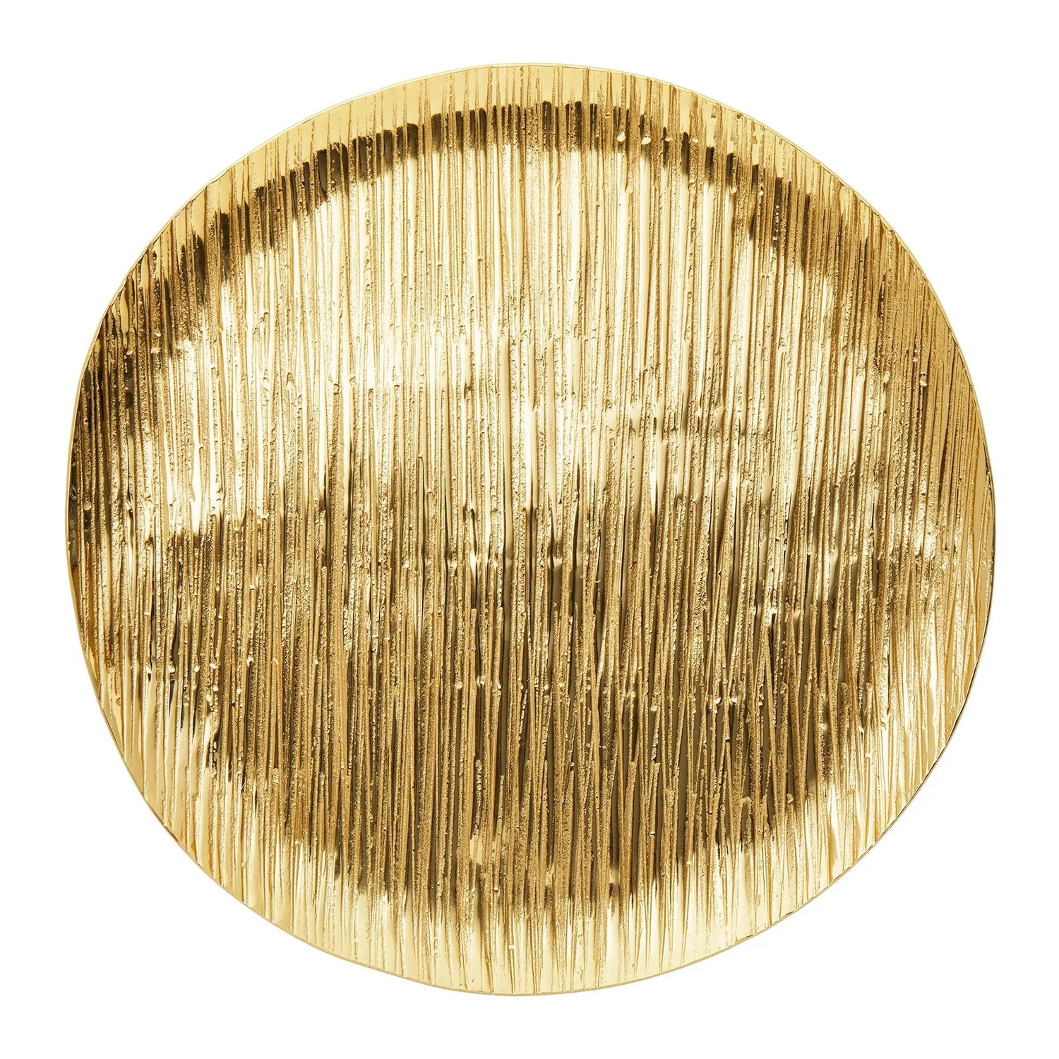 Godinger Wadi rund bakke guld 30 cm tekstureret