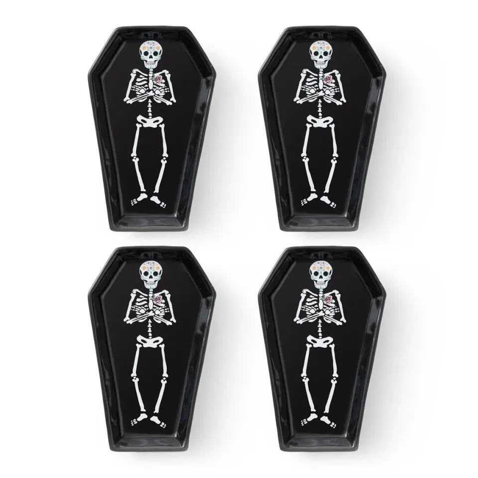 Godinger Tombstone forretstallerken 4 stk sort keramik