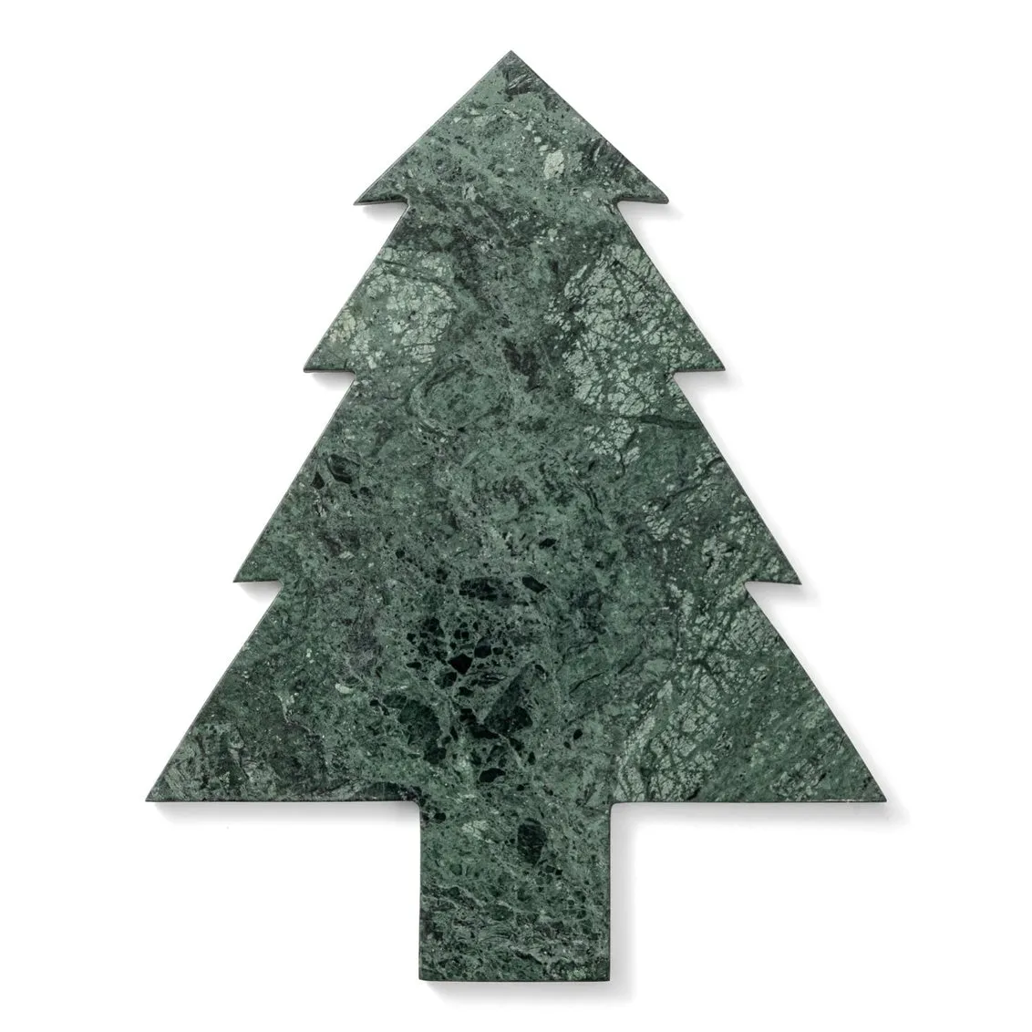 Godinger Christmas Tree serveringsbræt grøn marmor