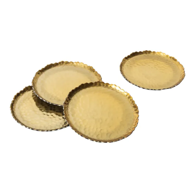 Godinger Munro glasbrikker hamret sort guld