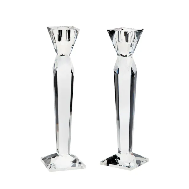 Godinger Prism Tapered lysestagesæt krystal klar 26 cm