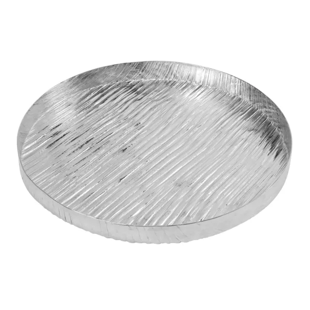 Godinger Wadi serveringsbakke rund sølv aluminium