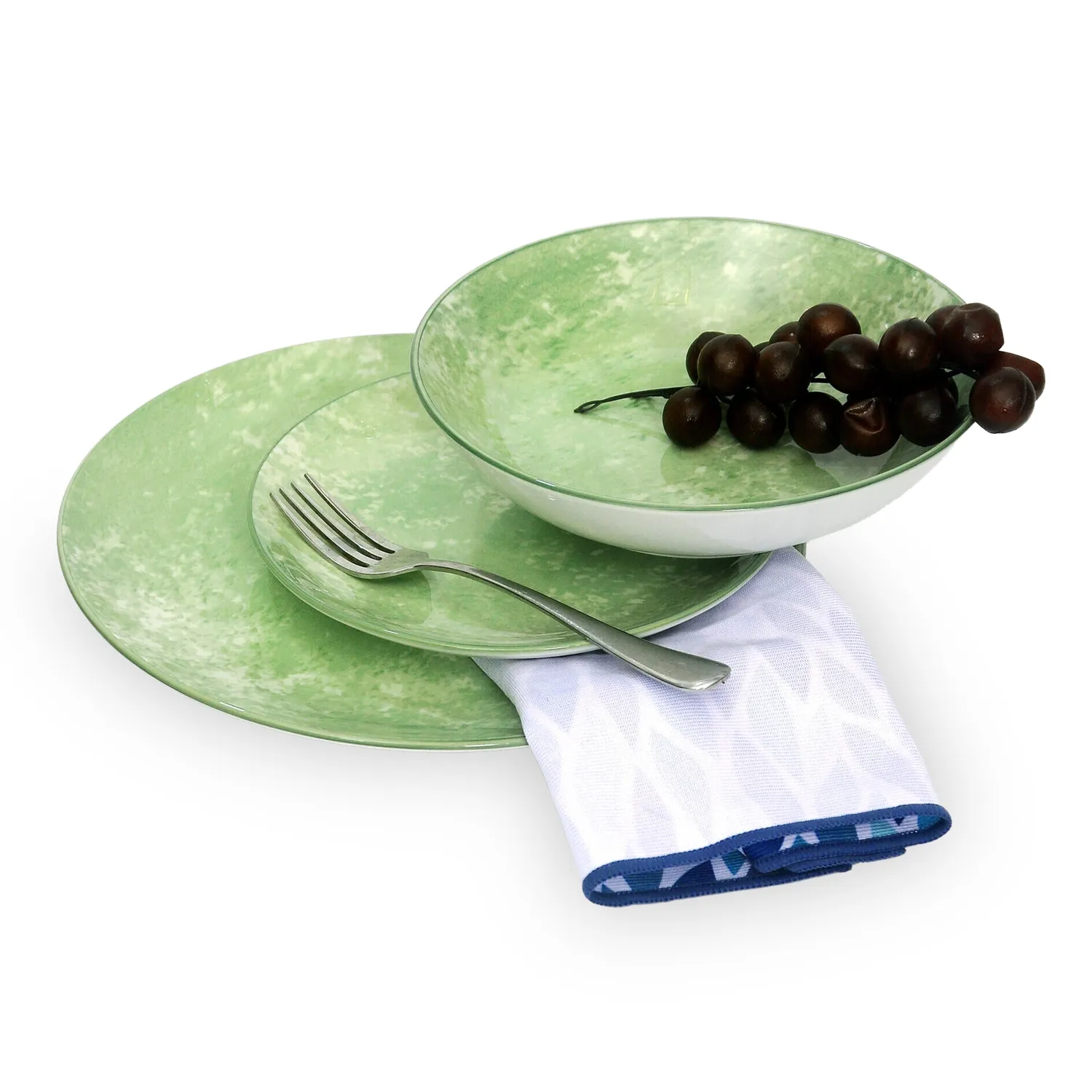 Godinger Wingate Lime middagsstel porcelæn 12 dele