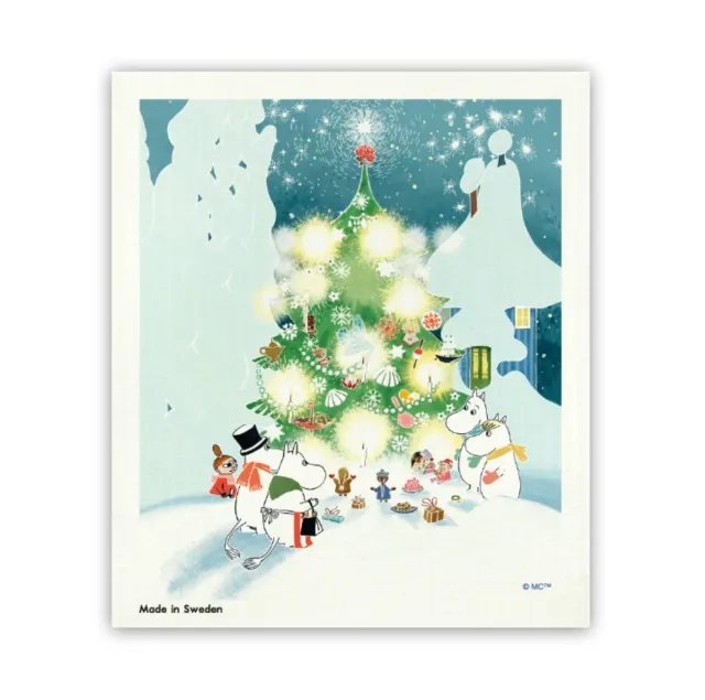 Opto Design Moomin Christmas Tree karklud 17x14,5 cellulose