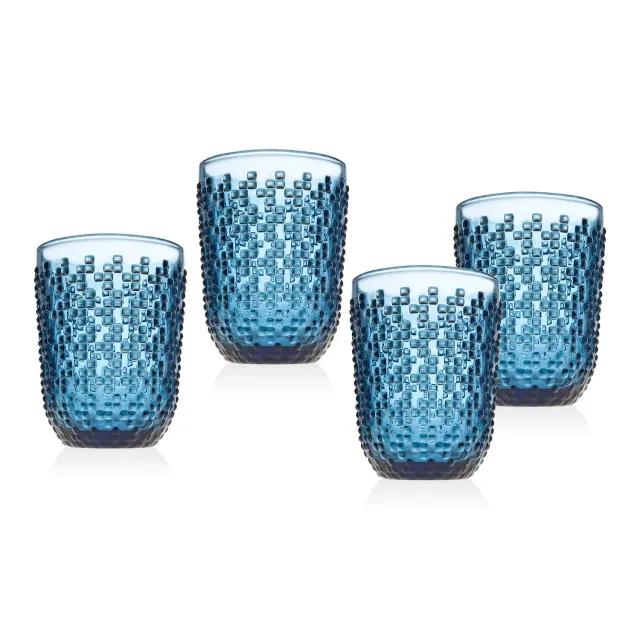 Godinger Alba Blue whisky glas 4 stk blå 8,5 oz