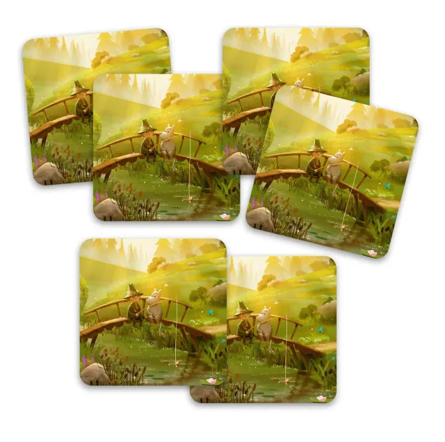 Opto Design Mumi TV-serie Mumi Snufkin bordskånere 6 stk