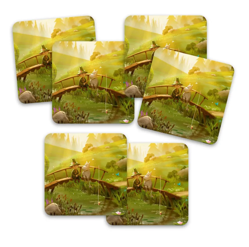 Opto Design Mumi TV-serie Mumi Snufkin bordskånere 6 stk