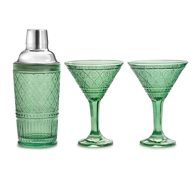 Godinger Claro cocktailsæt shaker + martiniglas salvie