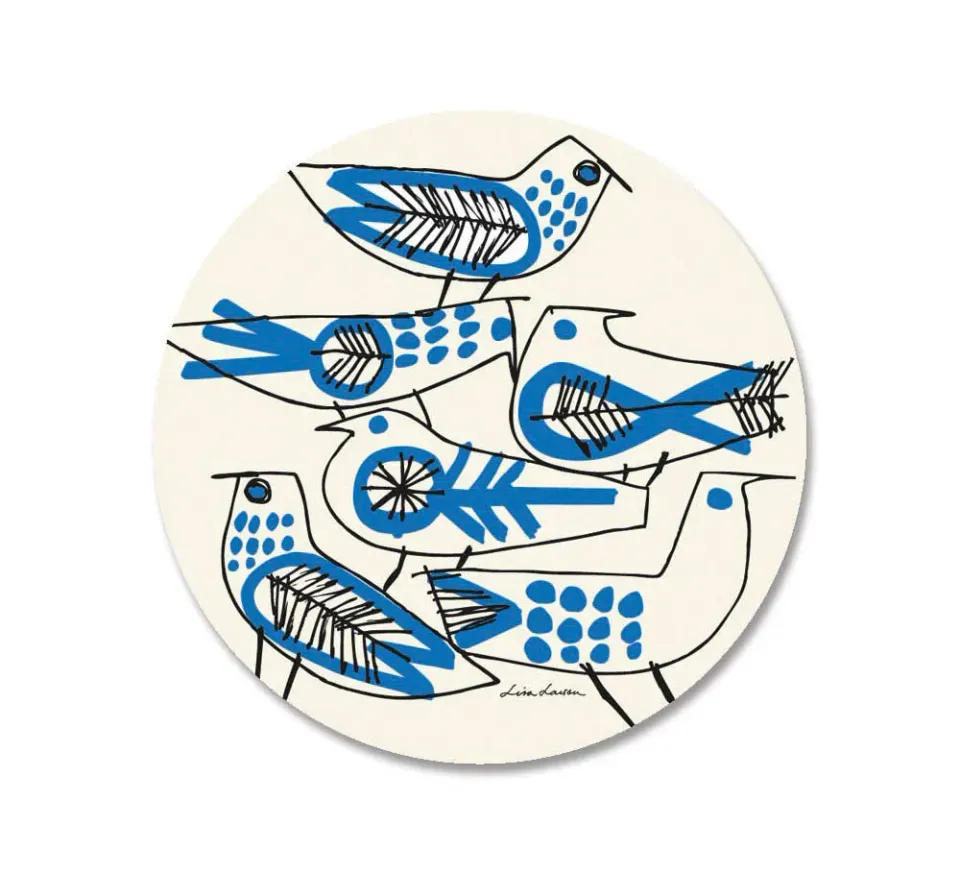 Opto Design Retro Birds grydunderlag Ø21 cm Lisa Larson