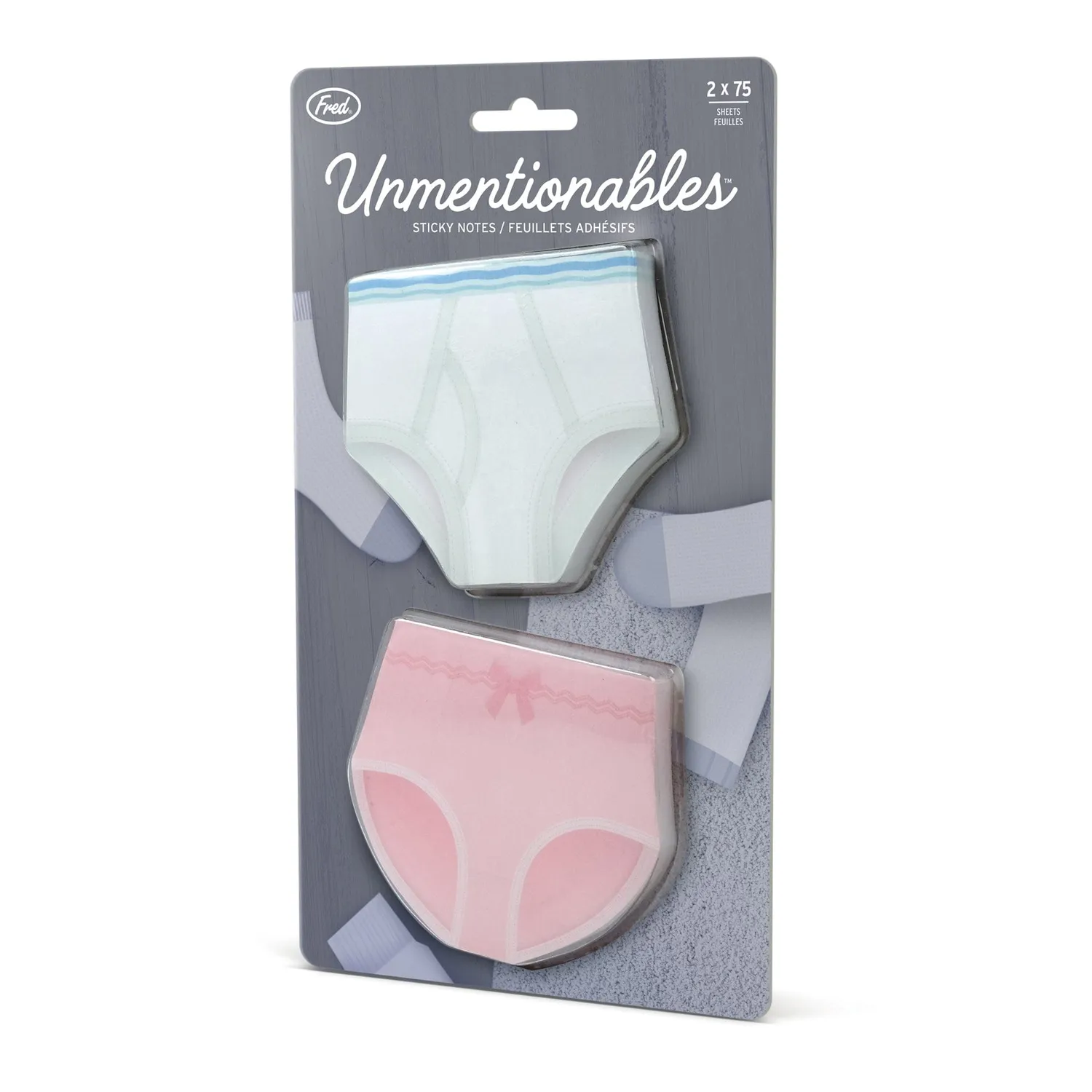 Fred Unmentionables klæbenoter undertøj 2 x 75 ark