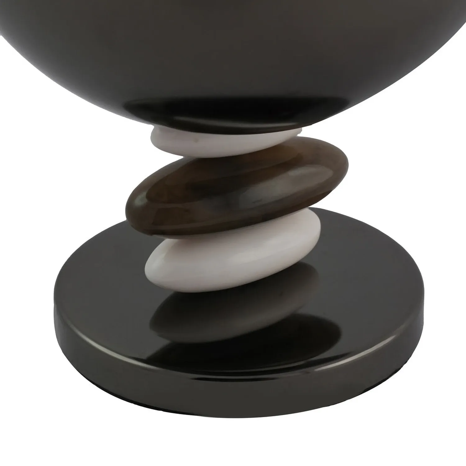 Godinger Midnight Pebble Footed Nut Bowl skål sort 19,5 oz