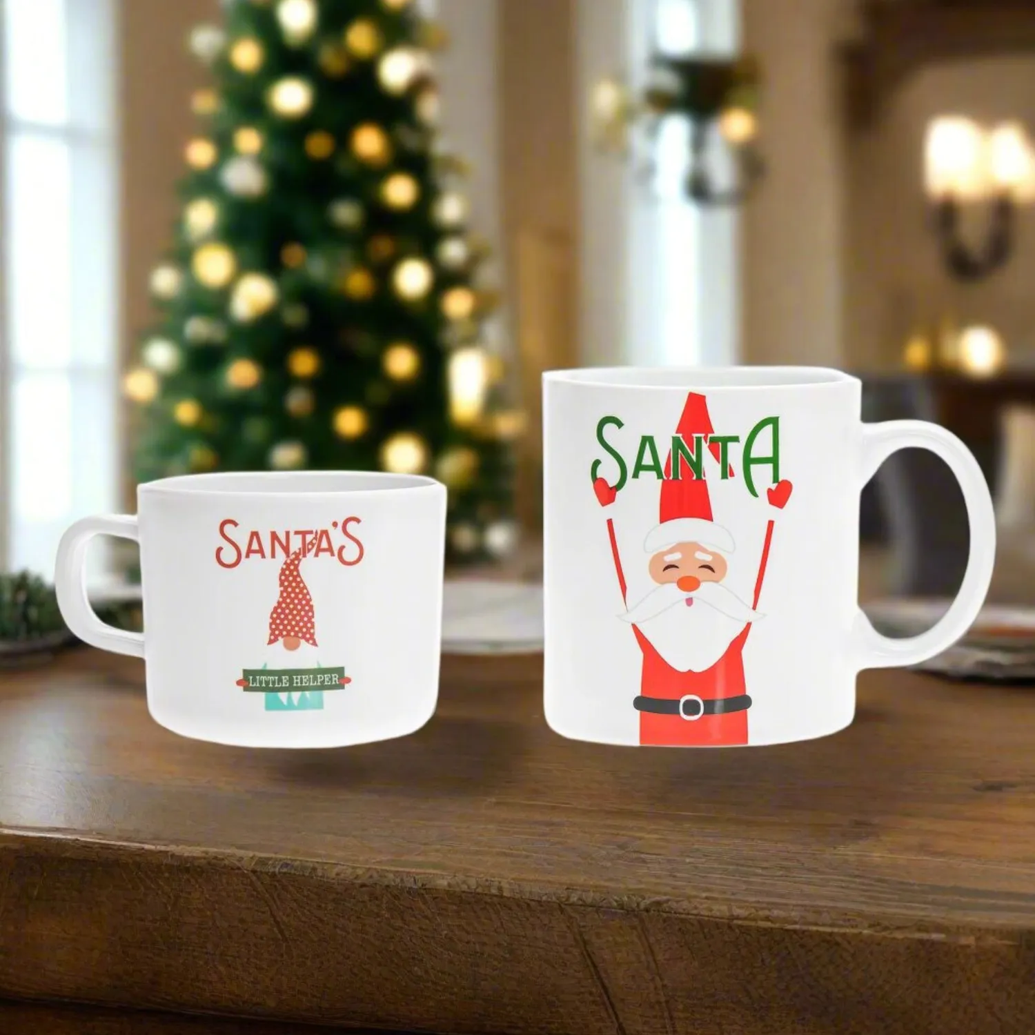 Godinger Santa krussæt 2 stk porcelæn