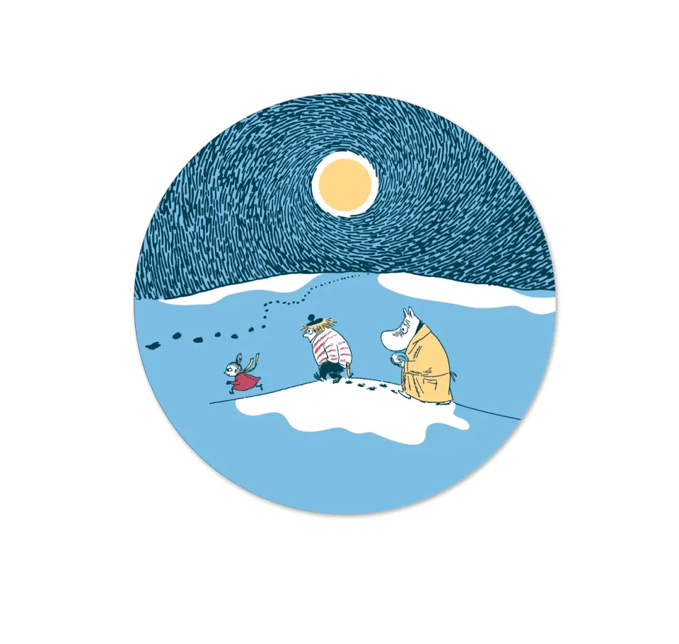 Opto Design Moomin Winter 2021 grydunderlag Ø21 cm MDF
