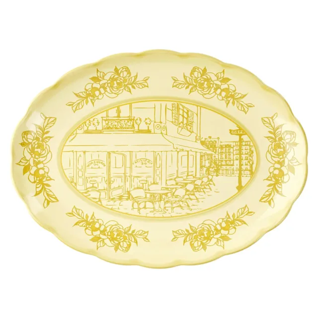 Guzzini Josephine serveringsbakke oval stor melamin