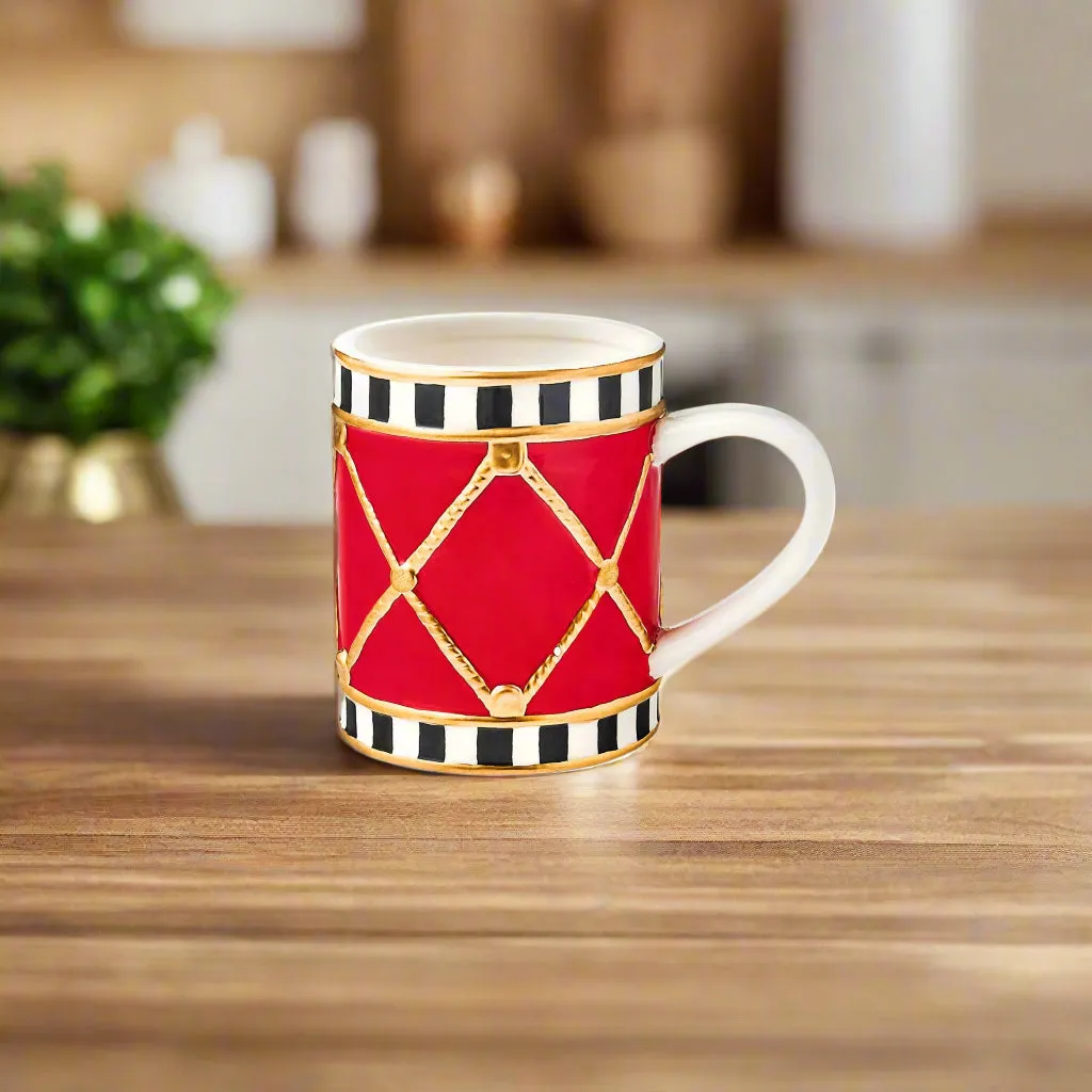 Godinger Christmas Checkered Drum krus ternet 16oz