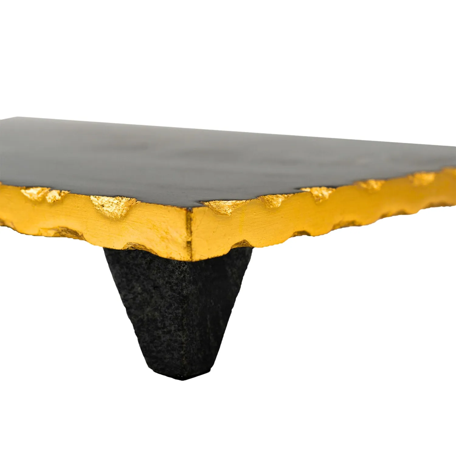 Godinger Lavi Raised Challah Board bræt sort marmor guld
