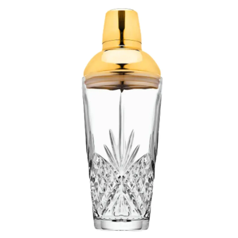 Godinger Dublin cocktailshaker guld krystal 500 ml