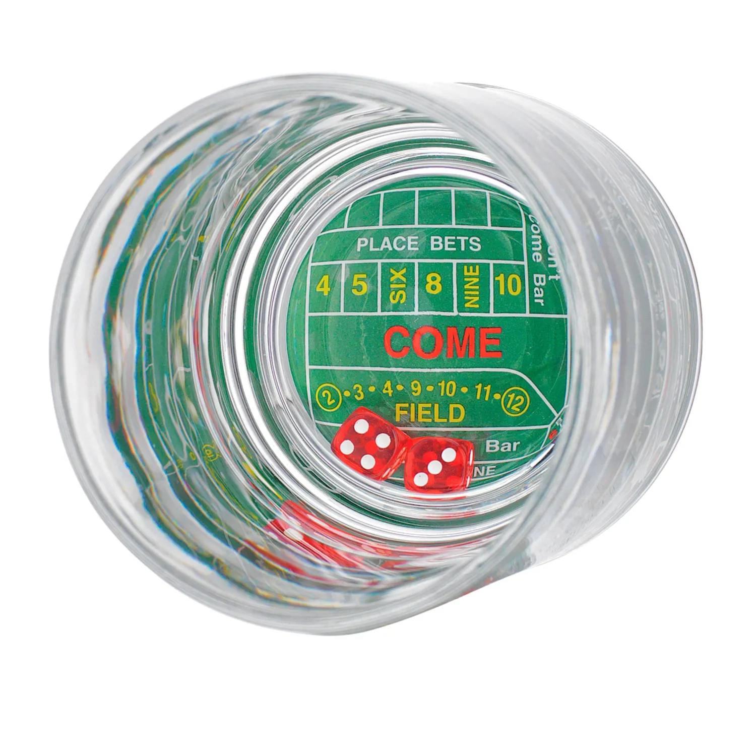 Godinger Craps Shoot whiskyglas 2 stk terninger 10 oz