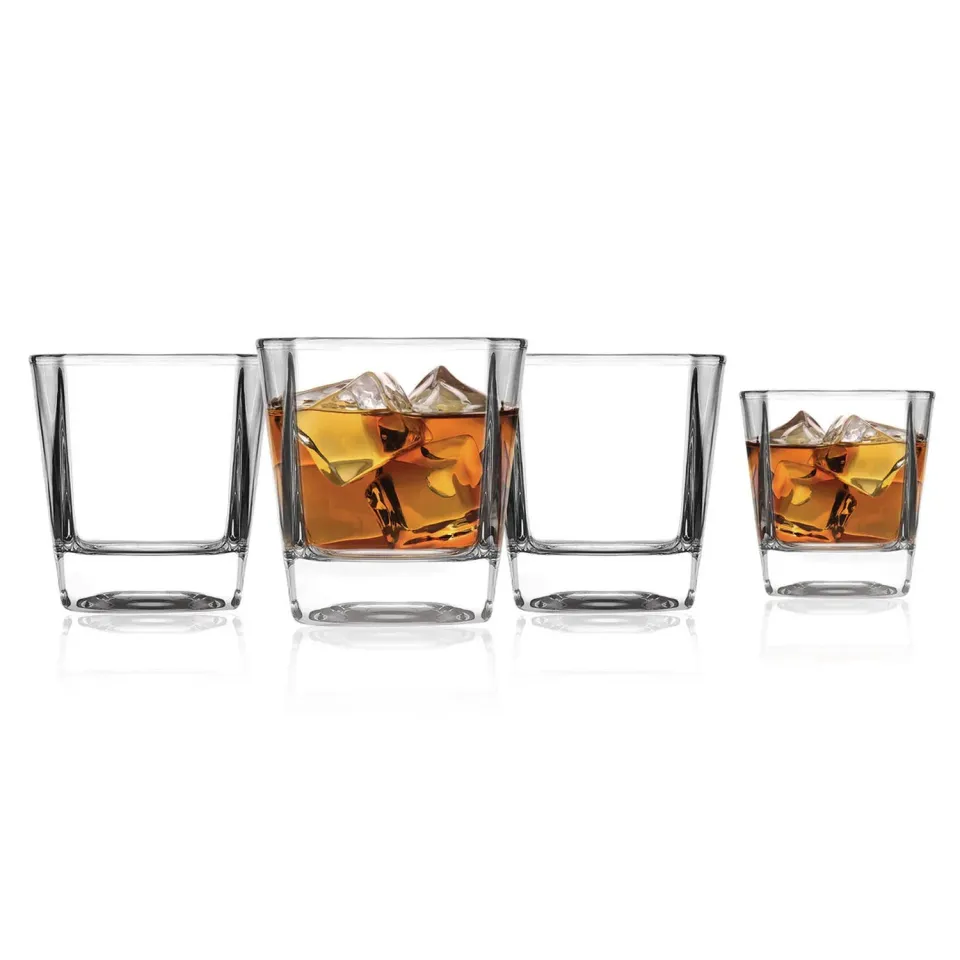 Godinger Carnegie Double Old Fashion glas 4 stk klar