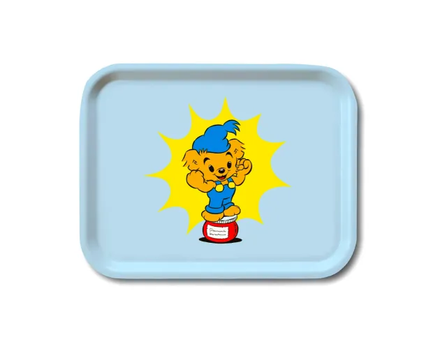 Opto Design Bamse Yellow Splash bakke 27x20 cm birketræ