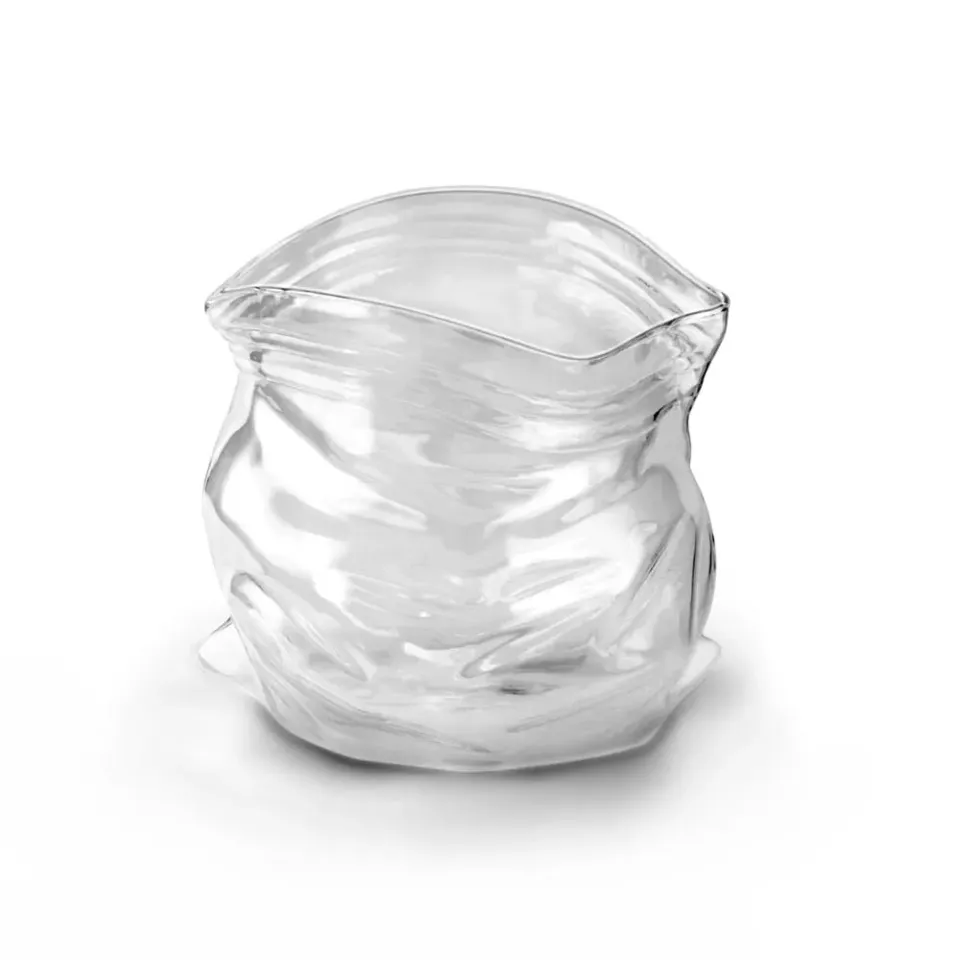 Fred Unzipped glasvase lynlåspose i glas