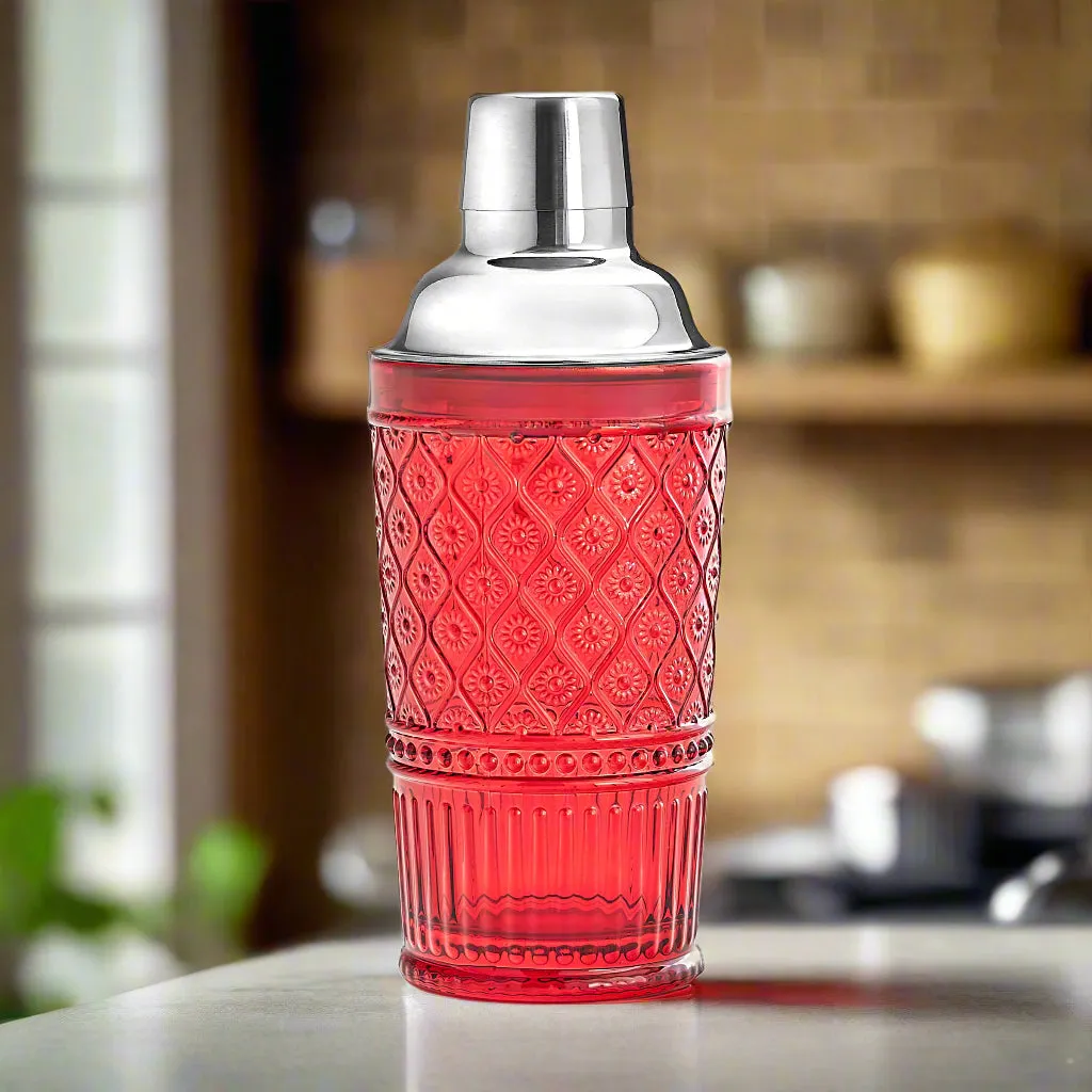 Godinger Claro Red cocktail shaker 50 cl rød