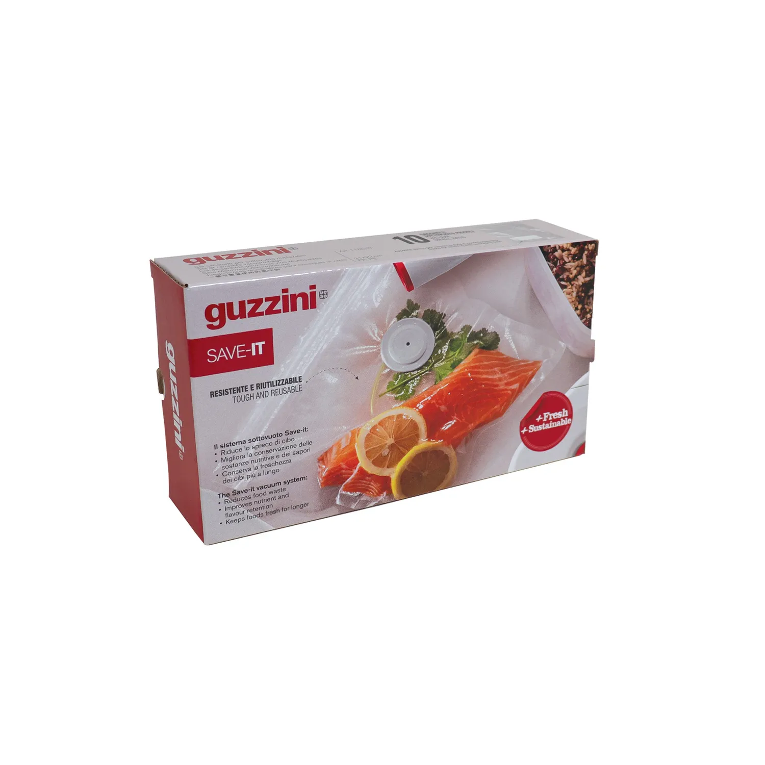 Guzzini Save-It vakuumposer 10 stk små genanvendelige