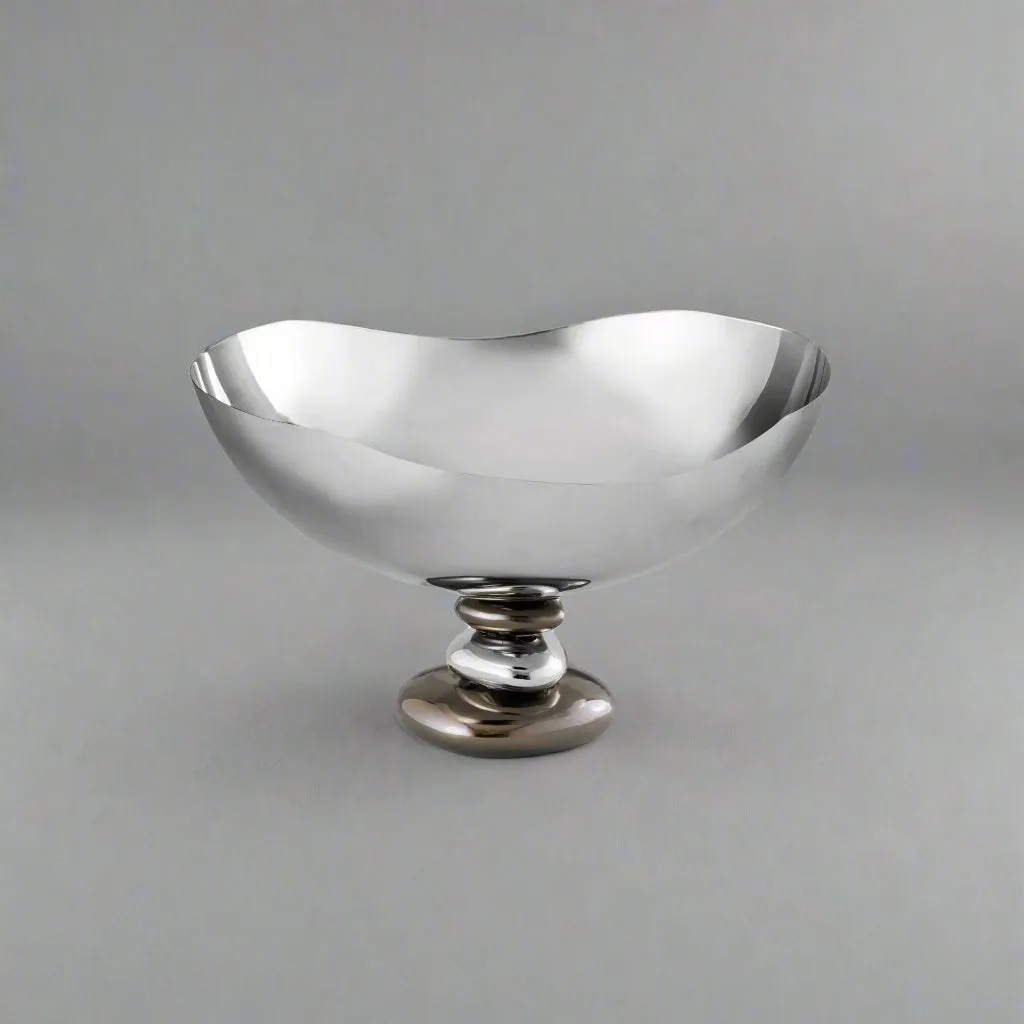 Godinger Pebble Flair serveringsskål gunmetal stål