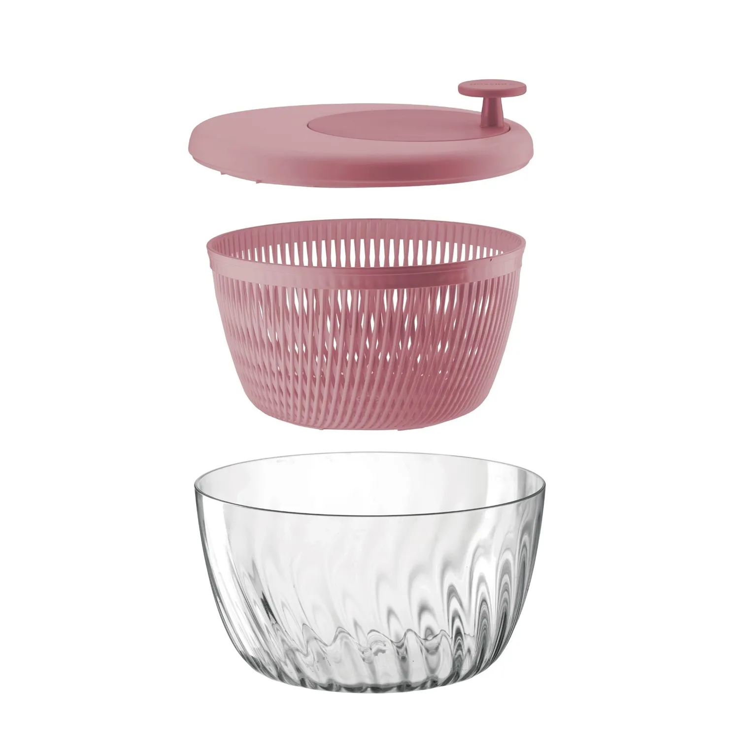 Guzzini Spin&Store salatslynge Ø26 cm med låg