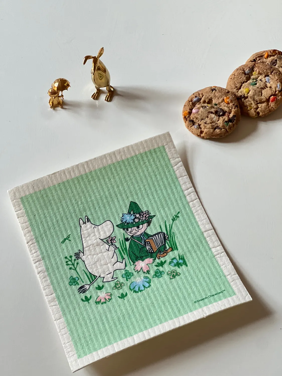 Opto Design Mumi Snufkin karklud 17x14,5 cm grøn pastel