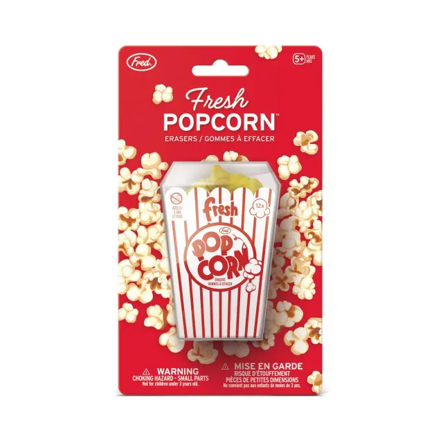 Fred Fresh Popcorn viskelæder 12 stk popcorn