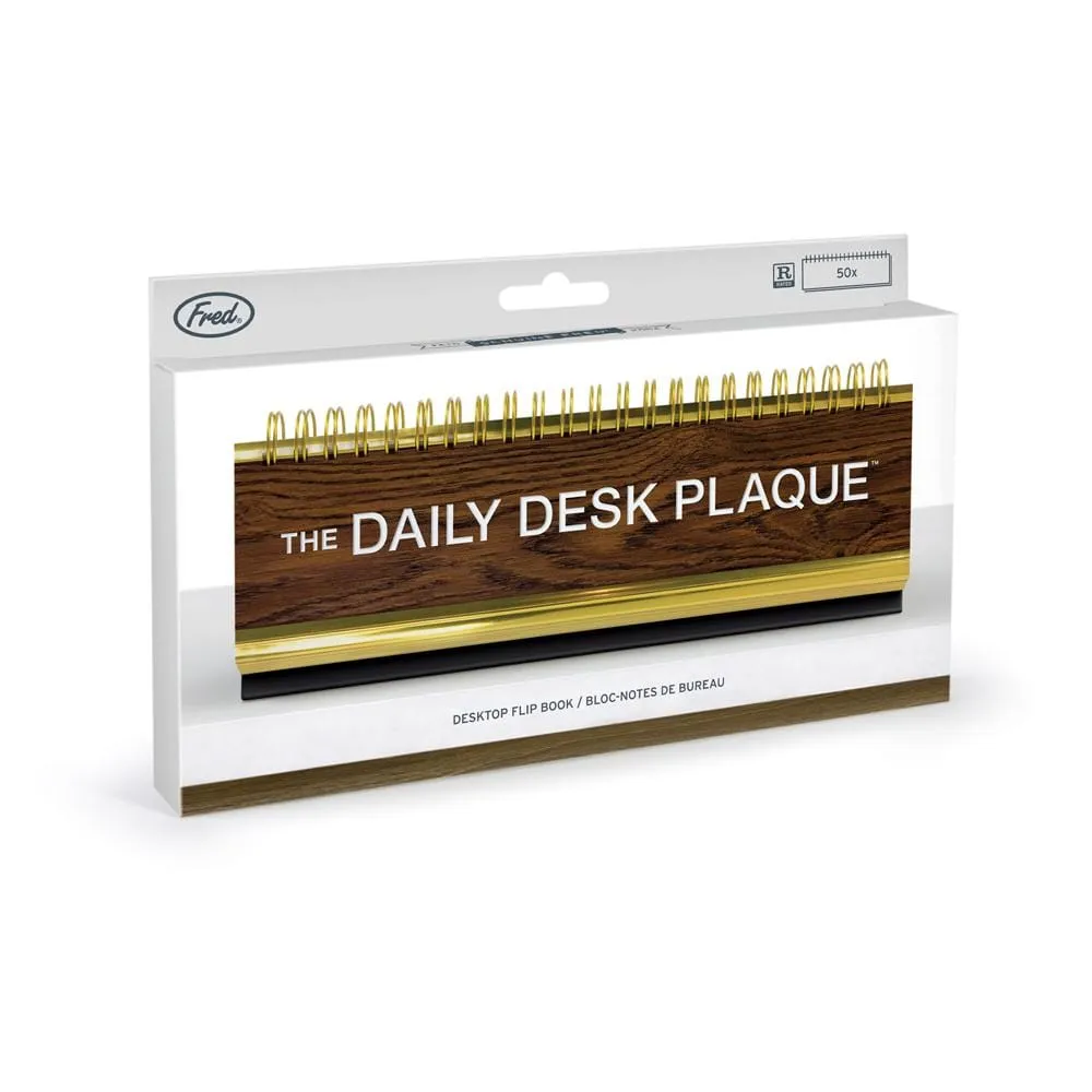 Fred Daily Desk Plaque bordskilt 50 tekster