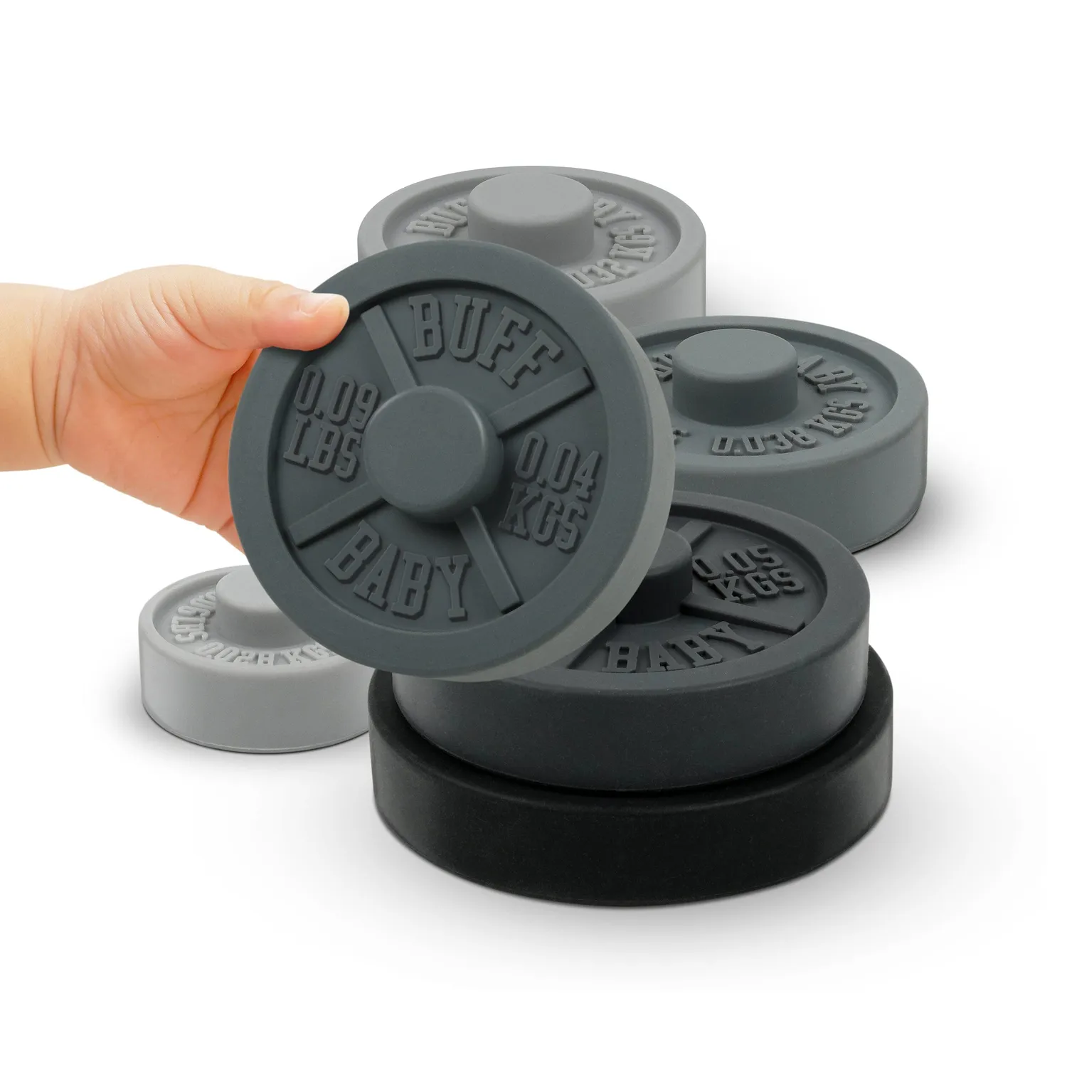 Fred Buff Baby Weight Plate Stacker stablelegetøj 6 dele
